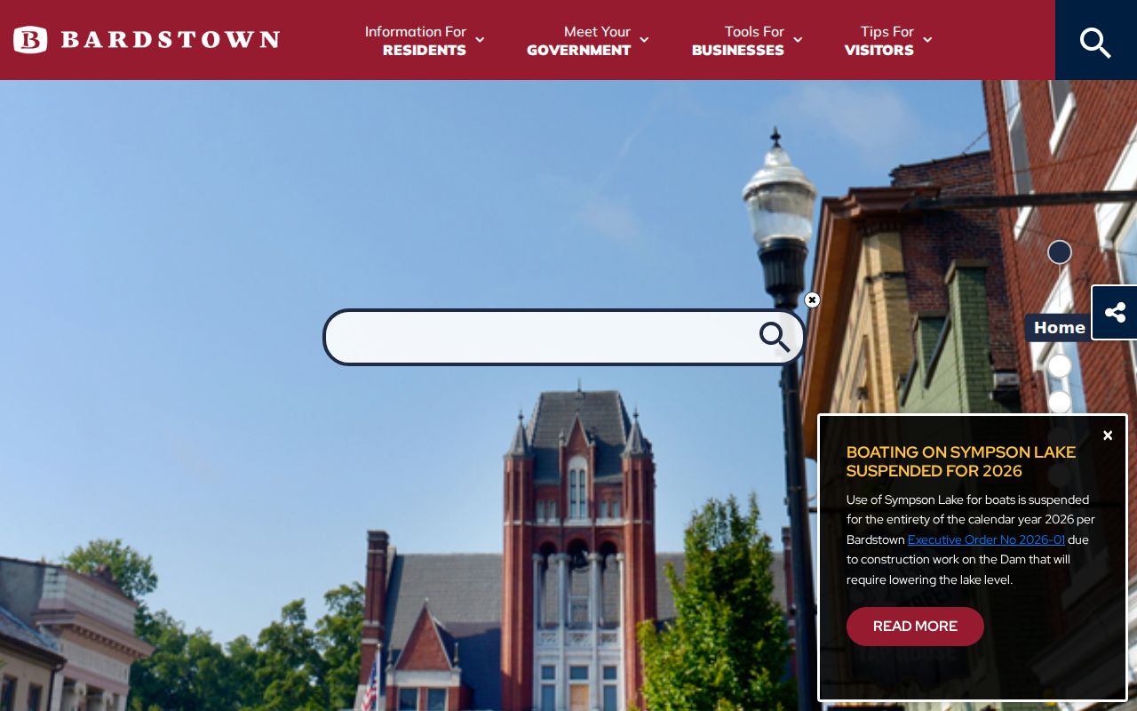 Bardstown criminal history city government records source